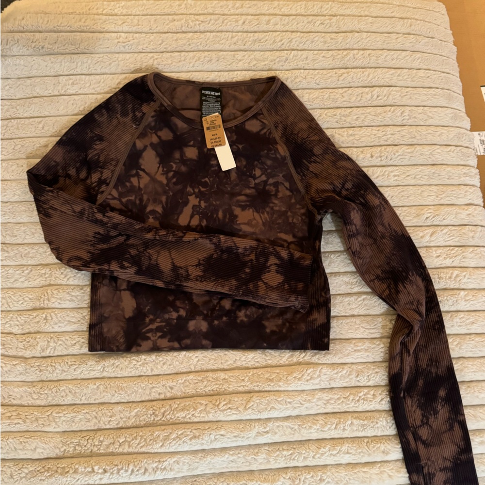 Pink brand cropped shirt NWT